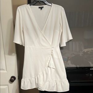 Topshop Button Wrap Dress